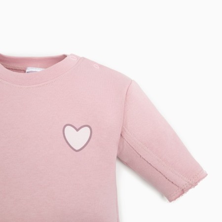 Baby sweatshirt I Flower, height 80-86 cm, pink-2