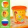 A bucket for playing with sand "dinosaurics", 1 liter