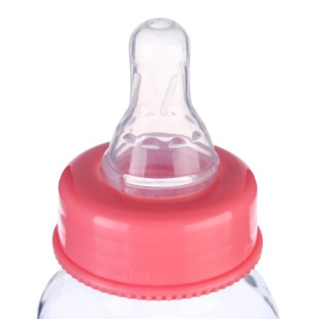 A bottle of feeding glass “I love delicious”, classic throat, medium stream, 180 ml., From 3 months.-2