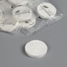 Pressed napkins in tablets, universal, 20 pcs, 21 × 15 cm, white color