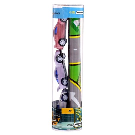 Game set "Cool Race", 3 Inertial machines and rug-roads-8