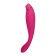 Jos Danvi vibrator with vacuum-wave stimulation, silicone, 21.5 cm, pink color