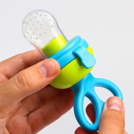 Nibbler with silicone mesh, rotating piston, blue color-7
