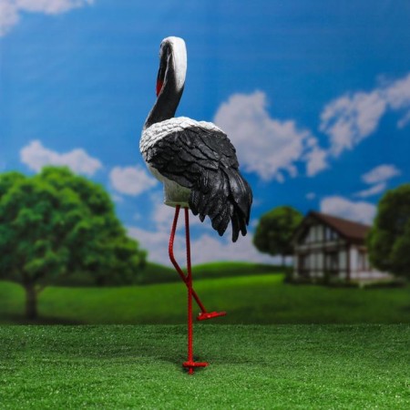 Garden figure "Crane" 16x40x25cm-5