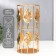 Summary Metal for 1 candle "Golden leaves" cylinder 19x9x9 cm