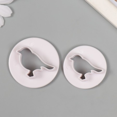 Cathers for polymer clay "bird" set 2 pcs d = 4 cm 4.7 cm