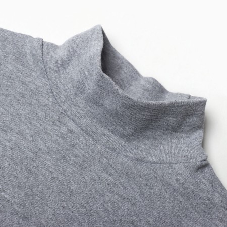 Turtleneck for a boy, color gray melange, height 104 cm-1