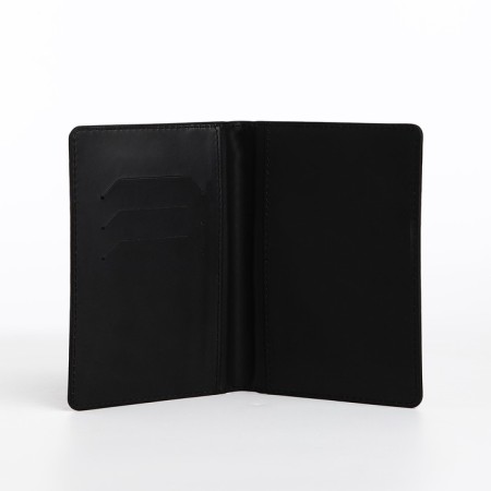 Cover for passport, black color-5