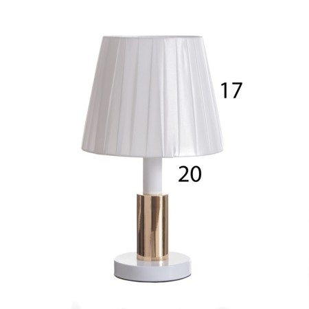 Table lamp "Lida" 1x40W E27 white/gold 21x21x36cm-5