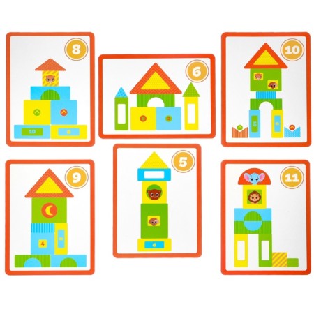 Children's developing game "Little Builder", EVA + cards, Kroshka Me-9