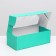 Self -charged box, with a window, mint, 16 x 35 x 12 cm mix