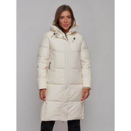 Coat insulated winter female, size 46, color light-beige-7