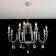Suspended chandelier Citilux "Riga" CL437221, 81x81x82 cm, 12x60W, E14, gray color
