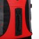 Tourist backpack on lightning, 4 external pockets, red/black color