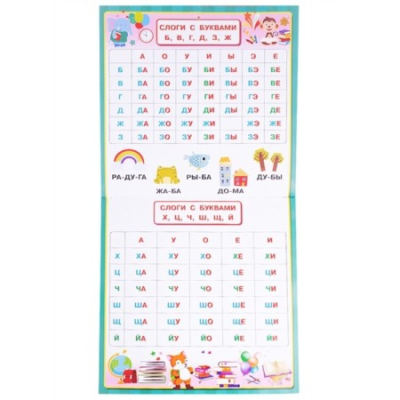 Slot tables. A quick way to teach to read-3