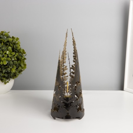 Lamp "Evening landscape" Led 3haa Black 10.5x18.5x25cm-3