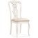 Wooden Lomar chair array of gveei, white/beige 46x58x98 cm