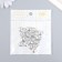 Buttons plastic for creativity crystal "heart" set of 20 pcs 1x1.2 cm