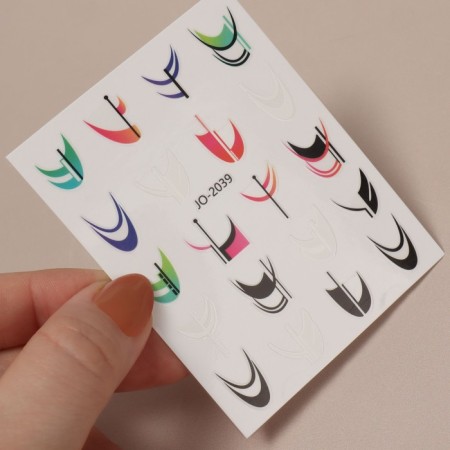 Nail stickers "Bright pattern", multi -colored-1