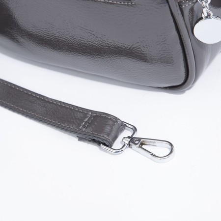 Bag Cross-Bodi with a zipper, gray color-6