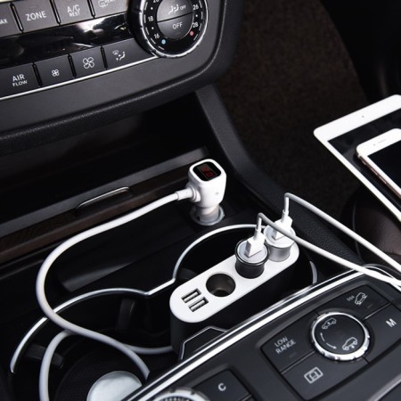 Hoco Z13 car charger, connector, 2 USB, 2.1 a, cigarette lighter, 55 cm-7