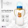 A bottle of feeding "Dog Lou", classic throat, 250 ml., 0 months, fitted, with handles