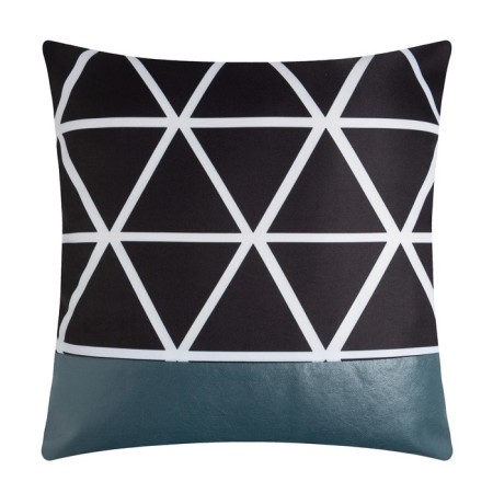Pillowcase decorative Ethel Triangles 40 x 40 cm, 50% polyester, 50% leatherette
