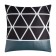 Pillowcase decorative Ethel Triangles 40 x 40 cm, 50% polyester, 50% leatherette