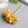 Decor for the creativity of "heart" gold 1 bouquet = 10 pcs 10 cm