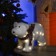 LED figure "Bear" 45 × 25 × 20 cm, phlock, AAX2 batteries (not in the kit), a glow of warm white
