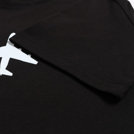 T -shirt Women's "Airplane", black color, size 50-6
