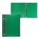 Folder on 4 rings A4 Calligrata, 40 mm, 700 μm, plastic, inner pocket, pocket for a spine, green