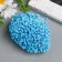 Stamens for flowers "droplets Bulf -Blue" 4x7 mm set 700 pcs length 6.5 cm
