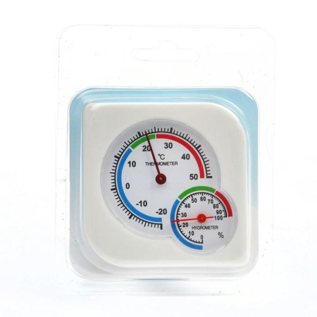 Street thermometer, hygrometer, white-3
