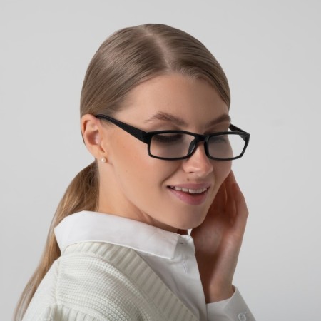 Ready glasses east 6616, black color, bending pipe, +2-2