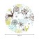 The tablecloth “Deer and flowers”, round, Saten, d = 150 cm