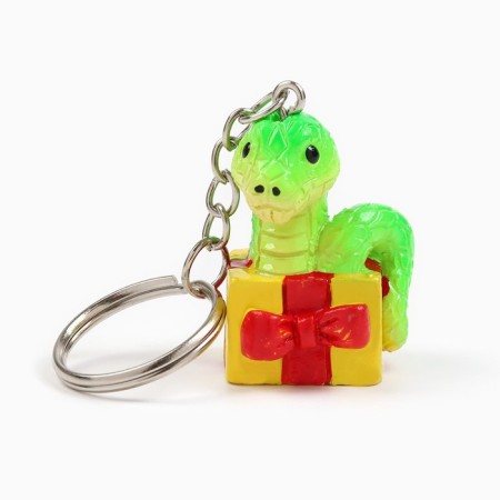 New Year's keychain for keys, voluminous "New Year: New Year Mix" New Year: 5 pcs-10