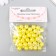 Set of beads "needlework" plastic, diameter 10 mm, 25 g, yellow