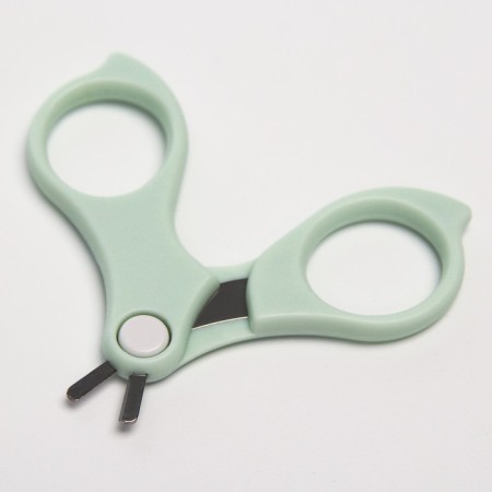 Manicure children's “Owl”: scissors, tweezers, saw, tweezers, turquoise color-4