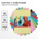 Cardboard color with sparkles, A4, 10 sheets, 10 colors, moped, one-sided, in a package, 250 g/m², Spider-Man