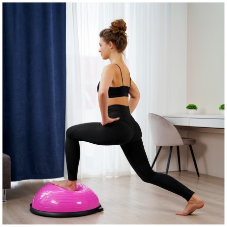 Semosfer Bosu gymnastic, 55 x 20 cm, with a pump, pink color-7