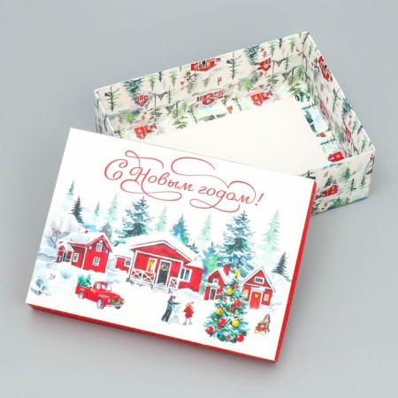 Folding box “Happy New Year!”, 21 x 15 x 7 cm, new year-2