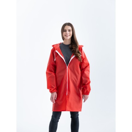 Lightning raincoat unisex, size 44, red color-3