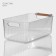 Storage container with handle LADOM "Crystal", 34 × 18.3 × 12 cm, transparent