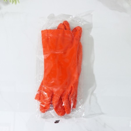 Rubber gloves for cleaning vegetables, fish, one size size-7
