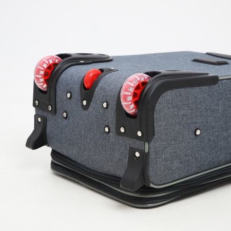 Small 20 suitcase, a lightning department, code lock, 3 wheels, 2 outer pockets, color gray color-7