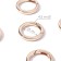 Carabin ring is flat, d = 25/34 mm, thickness - 4.5 mm, 5 pcs, the color of the gold