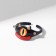 Ring "Montrustrik" with four horns, the color is black, dimensionless