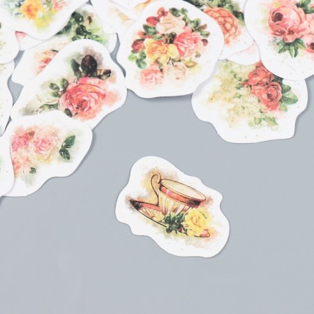 Stickers for creativity "Flower Garden" set 45 pcs 4.4x4.4x1.1 cm-1