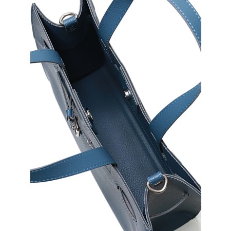 Female bag, artificial leather, 345x280x135 cm, blue-4